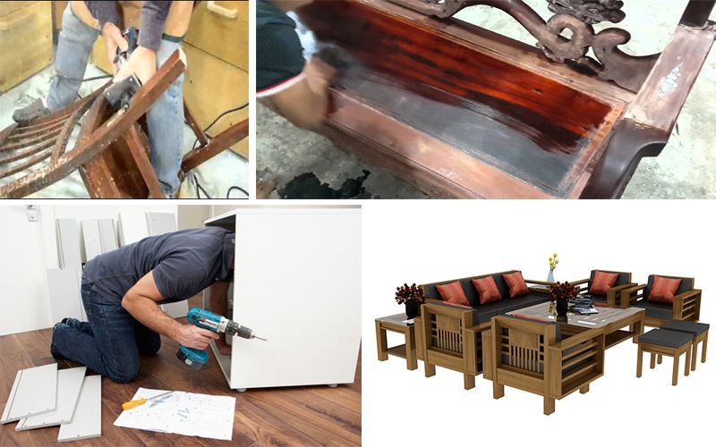 sửa bàn ghế gỗ hà nội