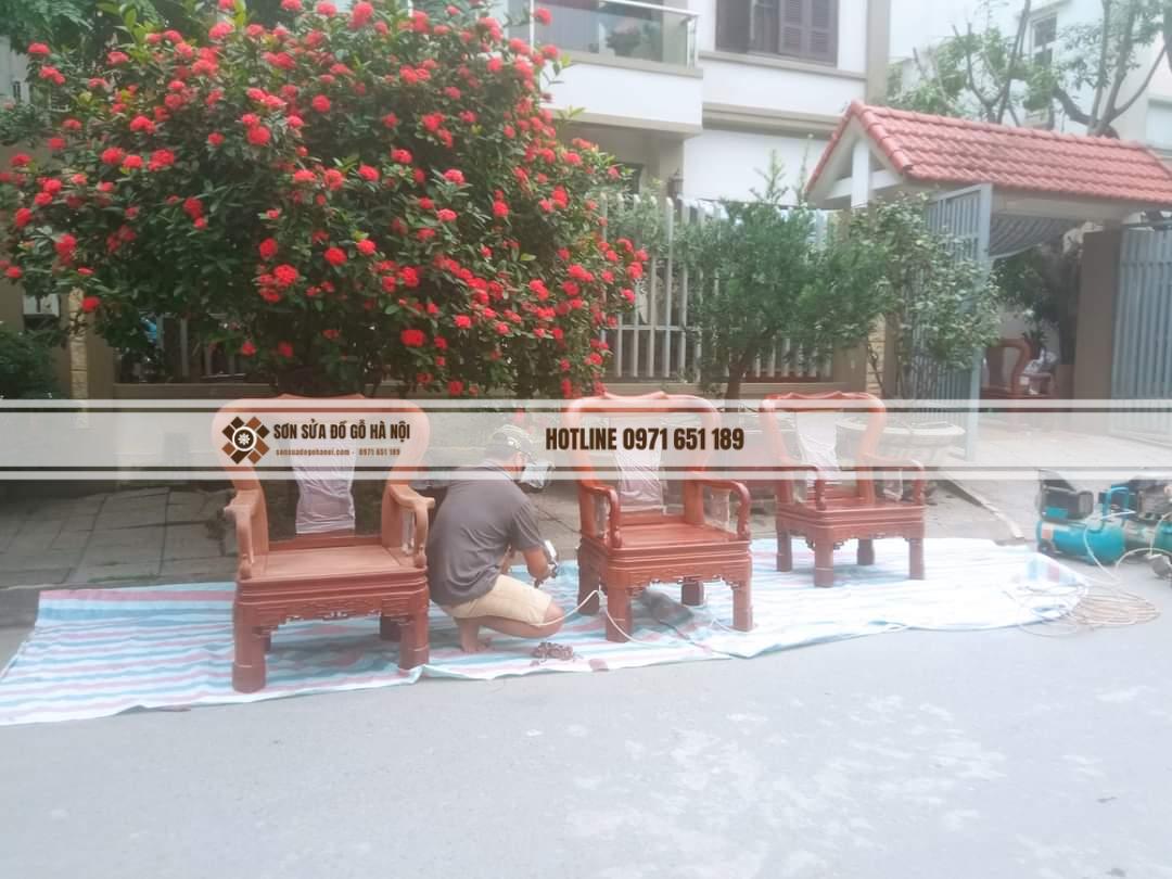 sơn pu đồ gỗ hà nội