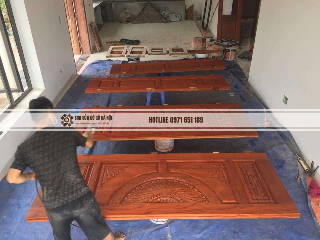 sơn pu đồ gỗ hà nội